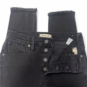 Madewell Women's Skinny High Rise Black Jeans - size 27